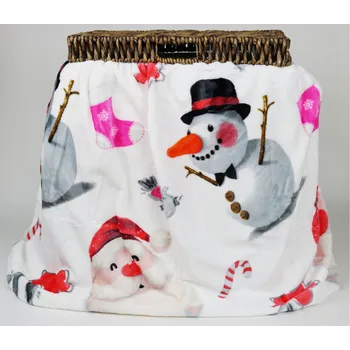 deka MY HOUSE Deka mikroflanel SNOWMAN 150 x 200