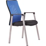 Ergonomická jednací židle OfficePro Calypso Meeting modrá 5 barev