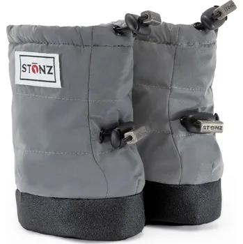 Chlapecké holínky Barefoot boty Stonz Baby Puffer Booties - Reflective Silver S