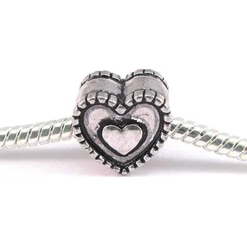 Přívěsek miXL.cz Korálky s velkým průvlekem Srdce v srdci