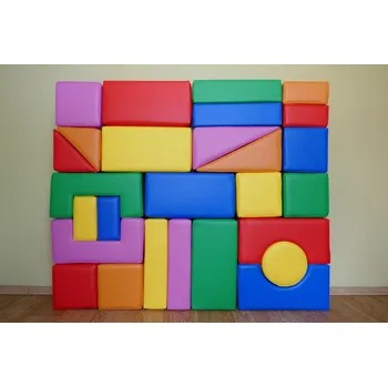 ostatní stavebnice Molitanová stavebnice 27 ks (20 cm), koženka