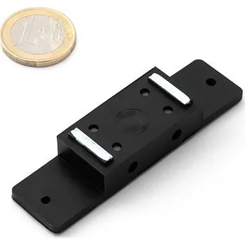 Nábytkové kování Dveřní nábytkový magnet, černý, magnetická západka