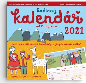 Kalendář Patagonie Rodinný kalendář 2021