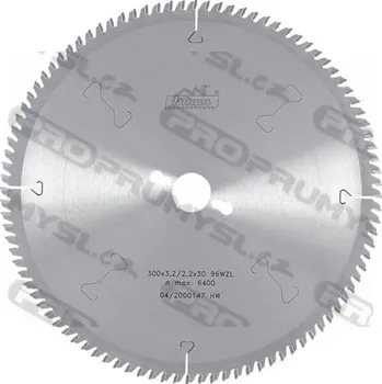 Pilový kotouč Pilkový kotouč s SK formátovací pro řezání tvrdých dřev, 225398-11, 250x3,2x30 mm WZ L-72 Z