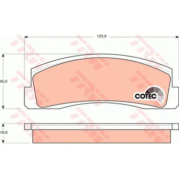 Brzdová destička TRW GDB265