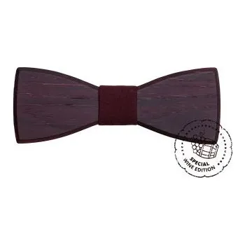 Motýlek Dřevěný motýlek Red Wine bow tie pánský s doživotní zárukou a možností výměny či vrácení do 30 dnů zdarma - MTB169