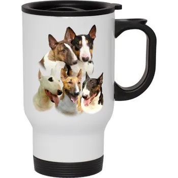 Termohrnek Cestovní termohrnek s uchem s potiskem Bulteriér