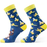 Sesto Senso Finest Nepárové ponožky Cotton Women banán/opička 35-37