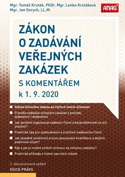 Zákon o zadávání veřejných zakázek s komentářem 1. 9. 2020 - T. Kruták a kol. (2020, brožovaná)