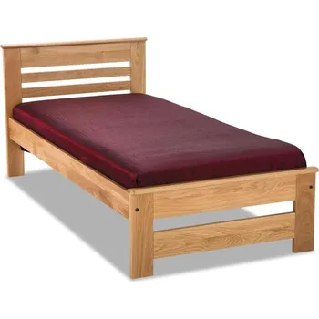 Postel Krajča Jednolůžková postel z masivu Monika 80 x 200 cm Povrchová úprava dřeva: Bezbarvý lak PUR, Druh dřeva: Smrk