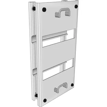 Rozvaděč Elektroměrový rozvaděč ELPLAST-KPZ Rošt 2.x.1 2x12 modulů s krytem IP20 (3D)