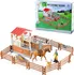 domeček pro figurky Rappa Sada ohrada pro koně se stájí