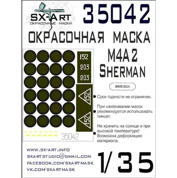 Plastikový model SX-ART 1/35 M4A2 Sherman Painting mask (ZVE)
