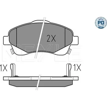 Brzdová destička Meyle 025 237 6819/PD