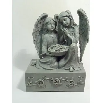 Soška Dva andělé šedá