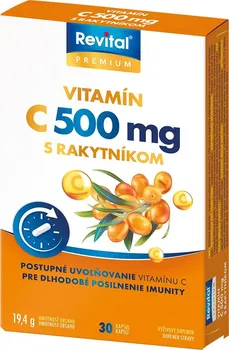 Revital Vitamin C 500 mg s rakytníkem 30 cps.
