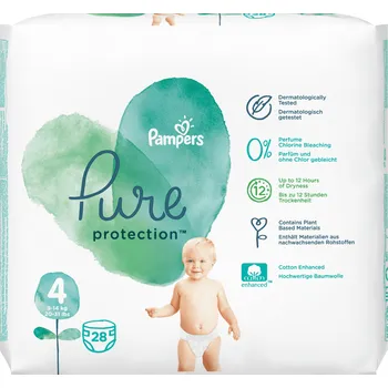 Recenze Pampers Pure Protection 4 9-14 kg jednorázová plena Recenze Pampers Pure Protection 4 9-14 kg