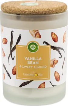 Svíčka Air Wick Essential Oils Vanilla Bean & Sweet Almond 185 g