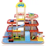 Eco Toys HM013290 dřevěná patrová garáž…