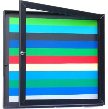 Jednokřídlá vitrína (otevírání do strany) barevné pozadí 4 cm V 40 × Š 54 cm (2x A4)