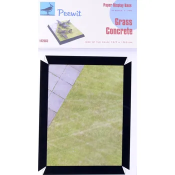 Plastikový model Peewit 1/144 Paper Display Base - GRASS CONCRETE (BIG)