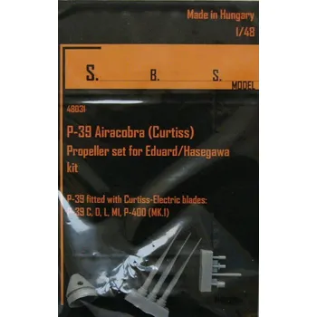 Plastikový model S.B.S model 1/48 P-39 Airacobra propeller - Curtiss (HAS/EDU)