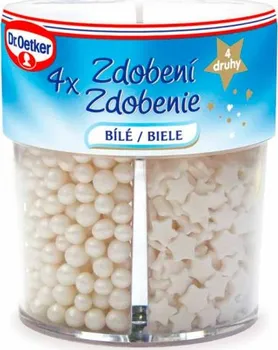 Jedlá dekorace na dort Dr. Oetker DO0078 zdobení bílé 73 g