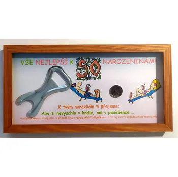 Rámeček na zeď - Narozeniny 50