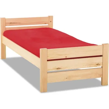 Postel Krajča Jednolůžková postel z masivu Zoro 120 x 200 cm Povrchová úprava dřeva: Bezbarvý olej OSMO, Druh dřeva: Borovice