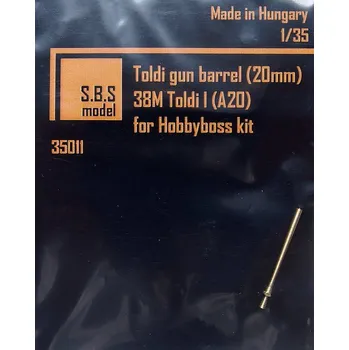 Plastikový model S.B.S model 1/35 Toldi gun barrel (20mm) 38M Toldi I (HOBBYB)