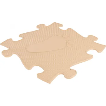 Puzzle Muffik - Aktivní podložka chodidlo pravé Béžová