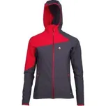High Point DRIFT 2.0 LADY HOODY JACKET carbon/red S; Šedá softshell bunda + DÁREK DLE VÝBĚRU!