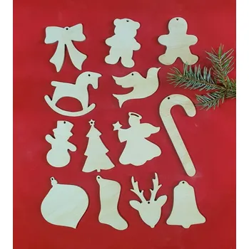 Vánoční dekorace Vánoční sada ozdoby 13 ks