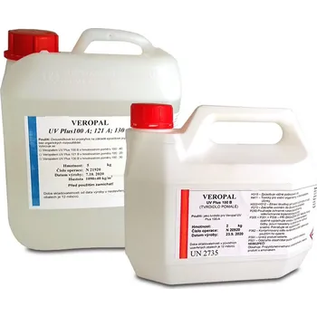 Průmyslové lepidlo VEROPAL UV PLUS 100 14kg čirá epoxidová pryskyřice