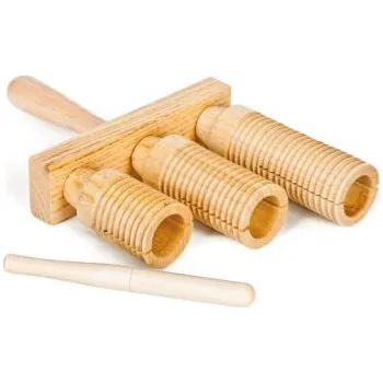 Hudební nástroj pro děti Triple GUIRO struhadlo