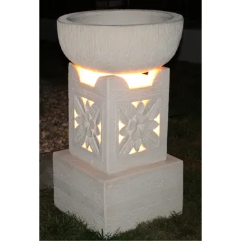 Stojací lampa Zahradní lampa s květináčem 85cm (2v1)