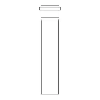 Kouřovod ALMEVA STARR Trubka s hrdlem 1m 160mm