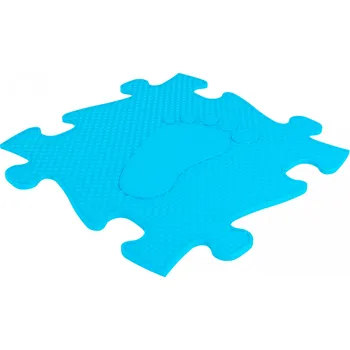 Puzzle Muffik - Aktivní podložka chodidlo levé Modrá