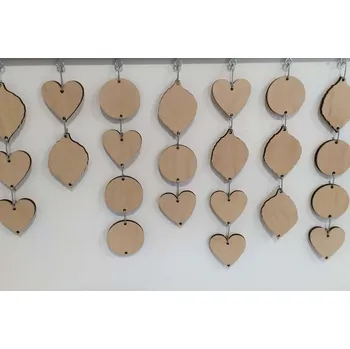 Kalendář MAJADESIGN Dřevěný kruh bez gravírování k nástěnnému kalendáři narozenin - S PODKLADNÍ DESKOU 80X35CM EBEN