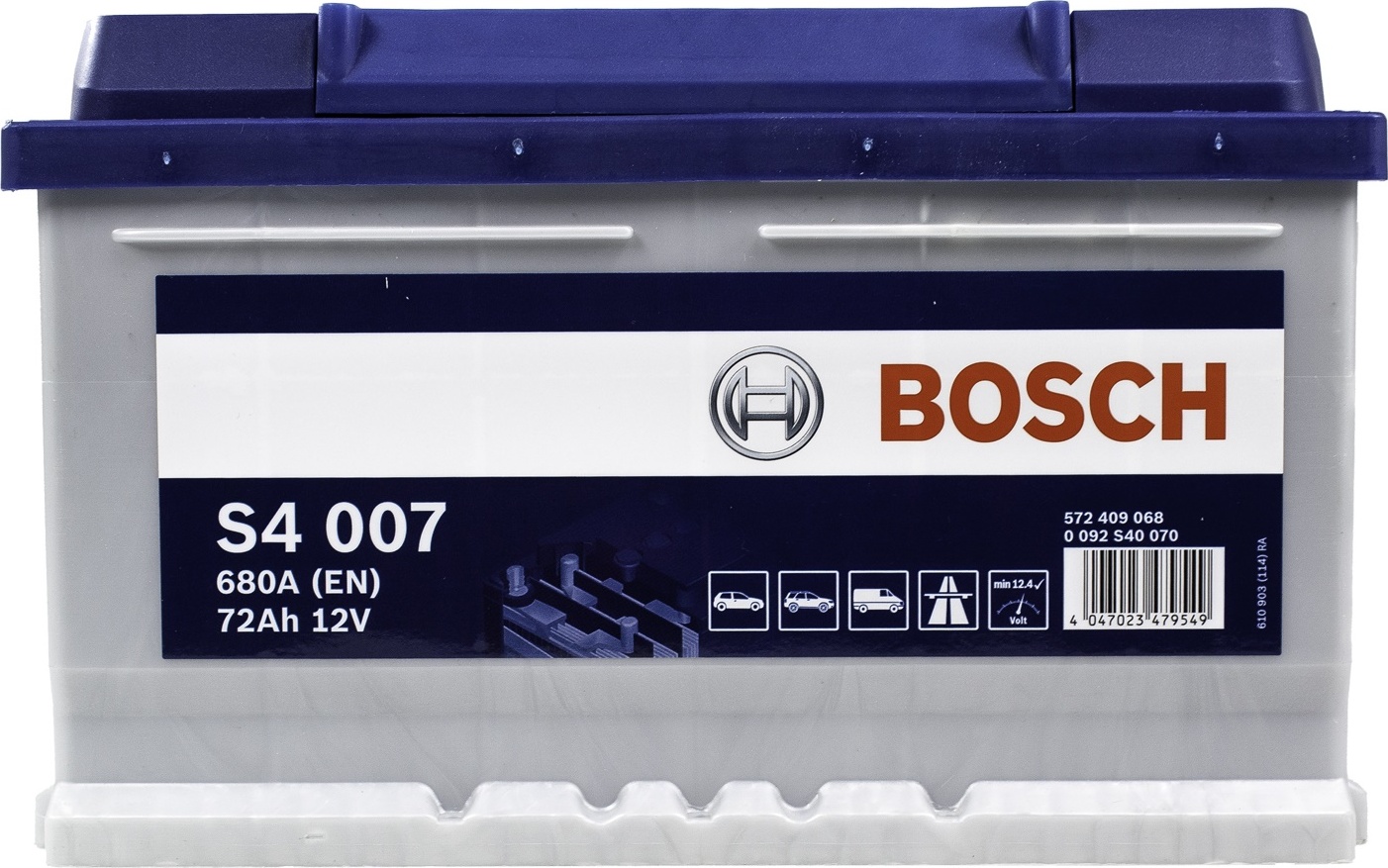 Bosch S4 12V 72Ah 680A right+ (0092S40070) (Acumulator auto) - Preturi