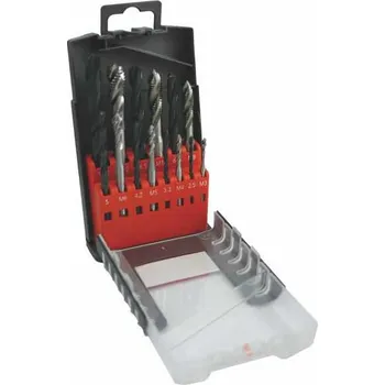 Vrták NÁSTROJE CZ Sada vrt.a záv.14dílů,M3-M12 ČSN221121,PN8/1371(103)a8/1376(106) šroubovitá drážka HSS