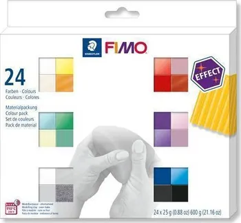 Modelovací hmota Staedtler FIMO efekt sada 24 barev 25 g
