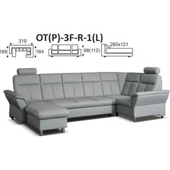 MEBLOSOFT Modulová sedací souprava TORO OT+3F+R+1