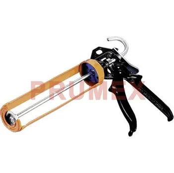 Průmyslové lepidlo Den Braven Profi aplikační pistole MK5 SKELET HP na kartuše - s převodem oranžová _N1180