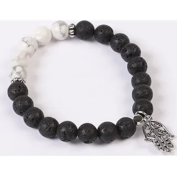 Souprava šperků Náramek Hamsa howlite