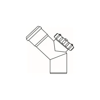 Kouřovod ALMEVA STARR revizní koleno 45° 160mm