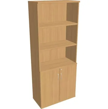 Kancelářský vozík HOBIS kancelářská policová skříň - SZ 5 80 03, zámek Huwill, buk + doprava zdarma