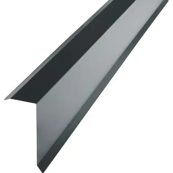 plechová krytina Závětrná lišta PRECIT PP pro trapézový plech 1000 mm, 7016 antracitová šedá