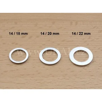 Těsnění 14x20x1,5 mm (hliníkový kroužek)