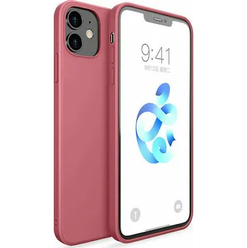 Silikonový kryt pro iPhone 12 Pro Max - Tmavě růžový